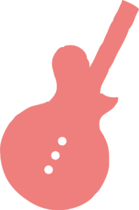 guitarra rosa